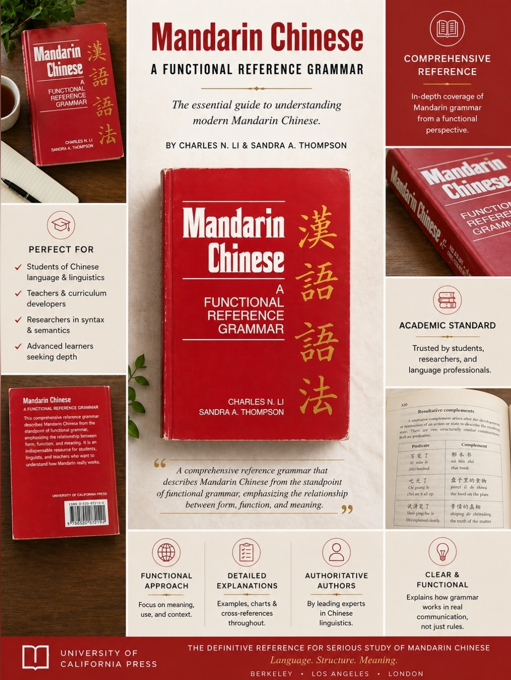 Mandarin Chinese Functional Reference Grammar Book - Univ of California Press